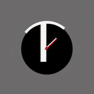 Analog Clock Hands on Black Background