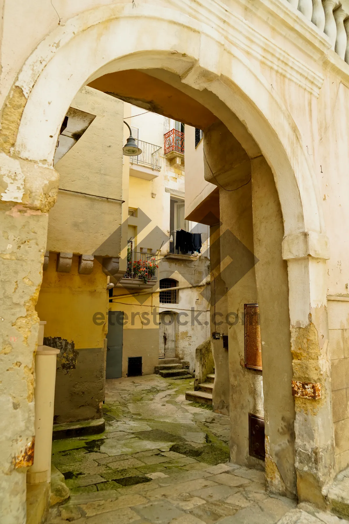 Picture of Historic Stone Building in Old City Street