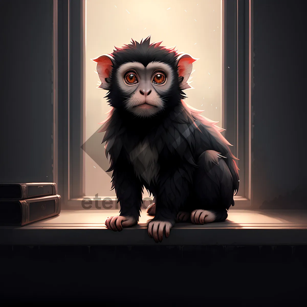 Picture of Wild Primate's Intense Gaze