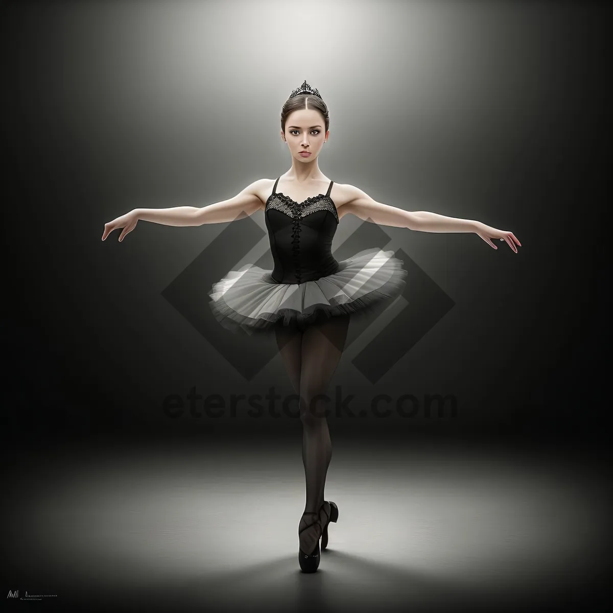 Picture of Graceful ballet dancer captures the essence of elegance.