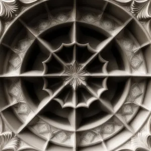 Vintage Art Tile: Ornate Decorative Symmetry