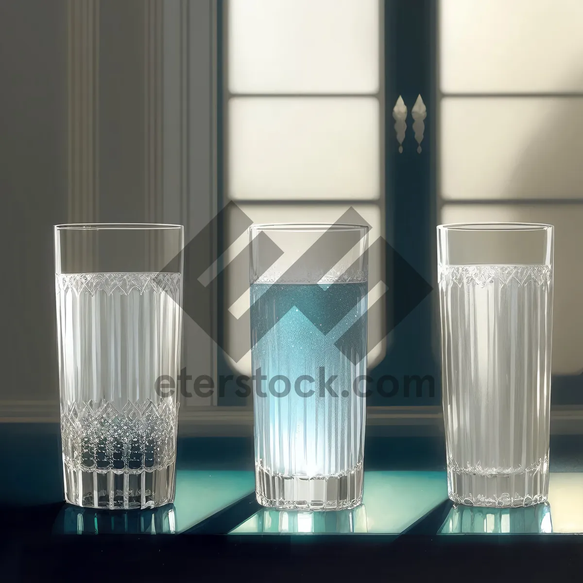 Picture of Crystal Celebration: Sparkling Cold Beverage in Glass