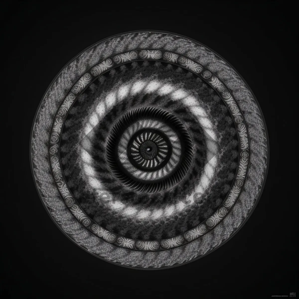 Picture of Mesmerizing Mollusk: Coiled Chambered Nautilus Spiral Pattern