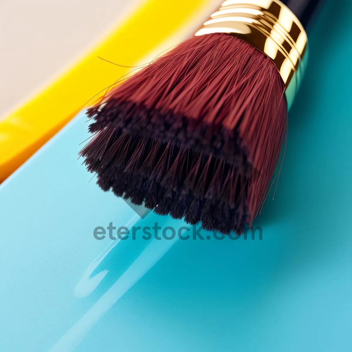 Picture of Artistic Paintbrush Tool in Vibrant Colors