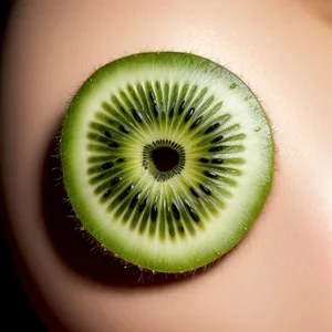 Juicy Kiwi Slice: Fresh and Healthy Tropical Fruit