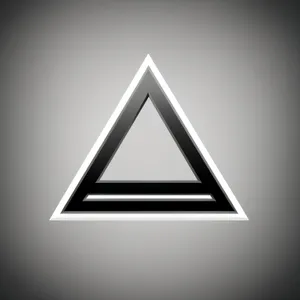 Shiny Pyramid Design Icon