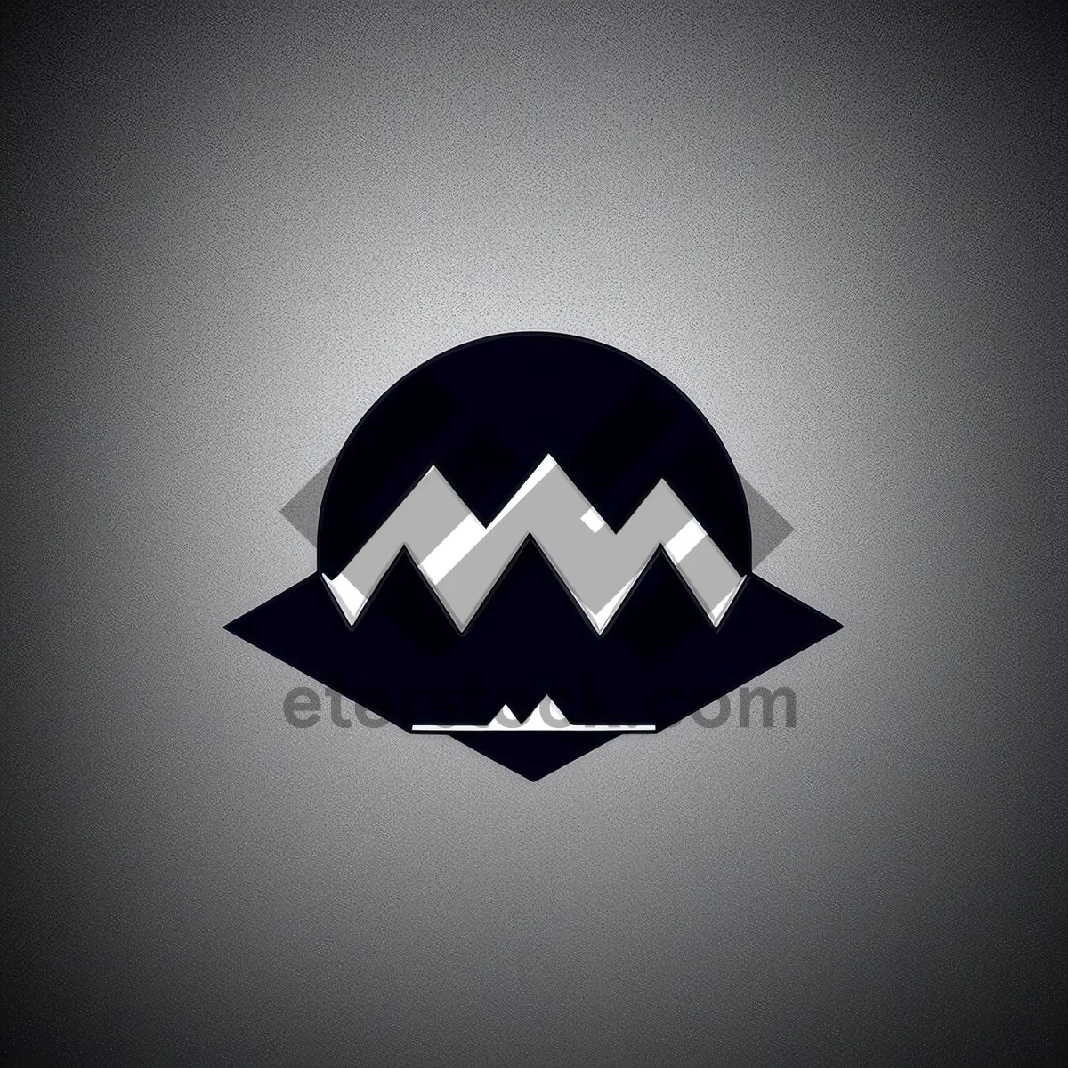 Picture of Black 3D Symbol - Iconic Graphic Art Design