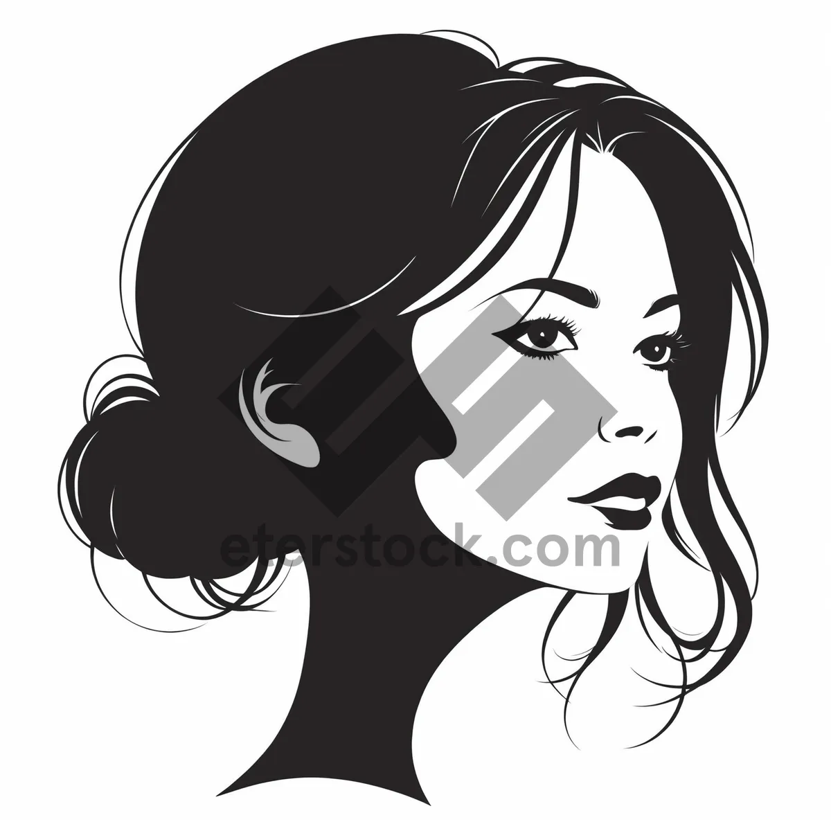 Picture of Black Cartoon Art Haircut Drawing