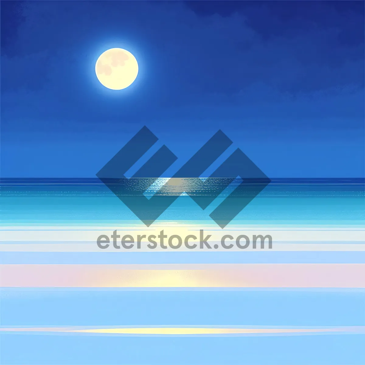 Picture of Serenity under the Sun: a Coastal Sunset Beachscape