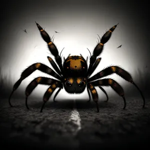 Wild Barn Spider - Arachnid Arthropod Invertebrate Image