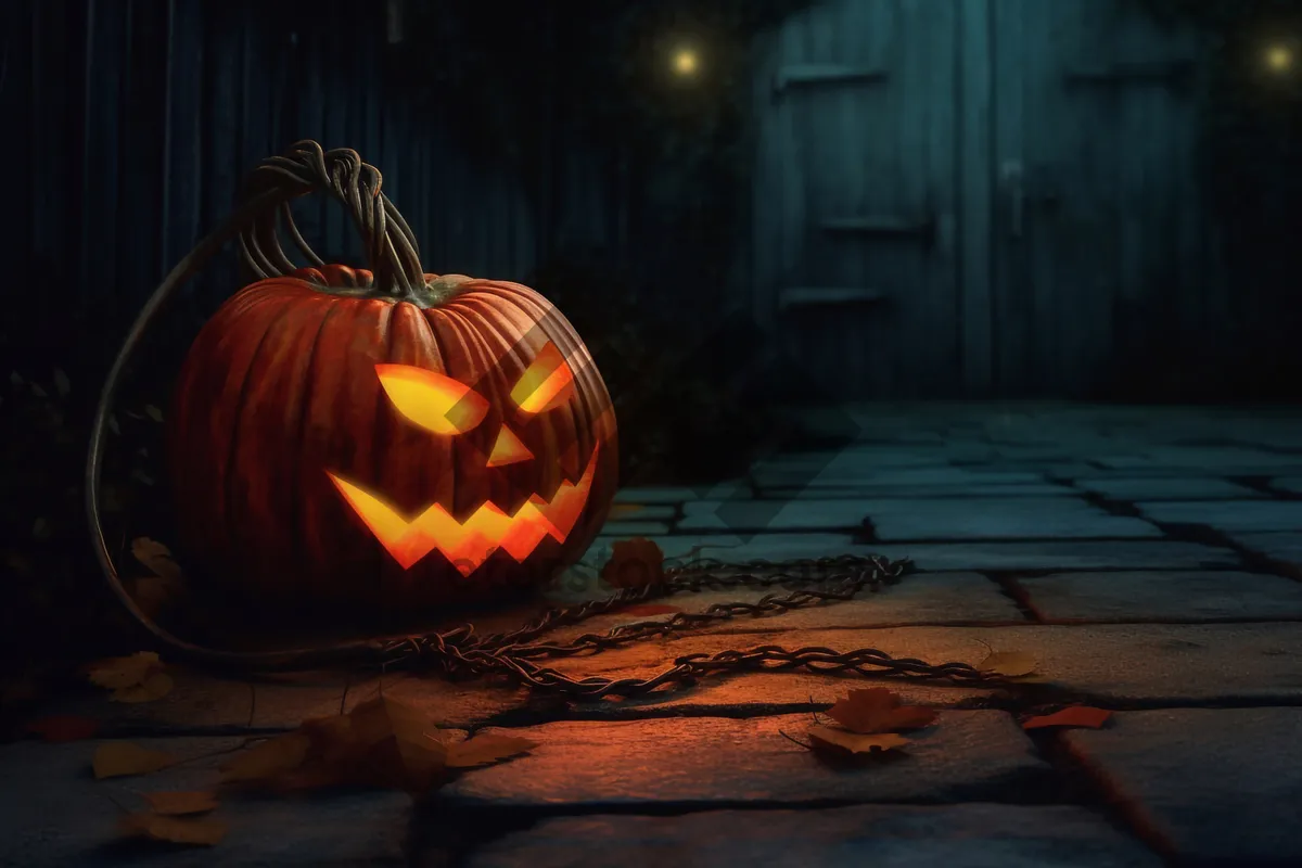 Picture of Pumpkin Lantern Halloween Decoration