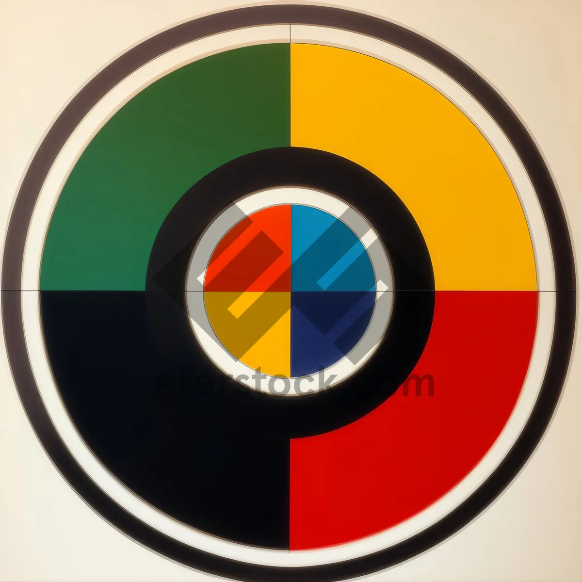 Picture of Web Buttons Set: Glossy Circle Icons for Business