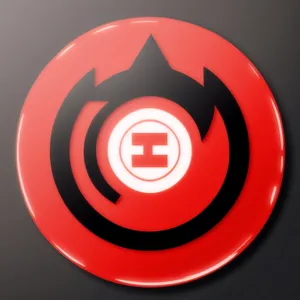 Glossy Hazard Button Icon