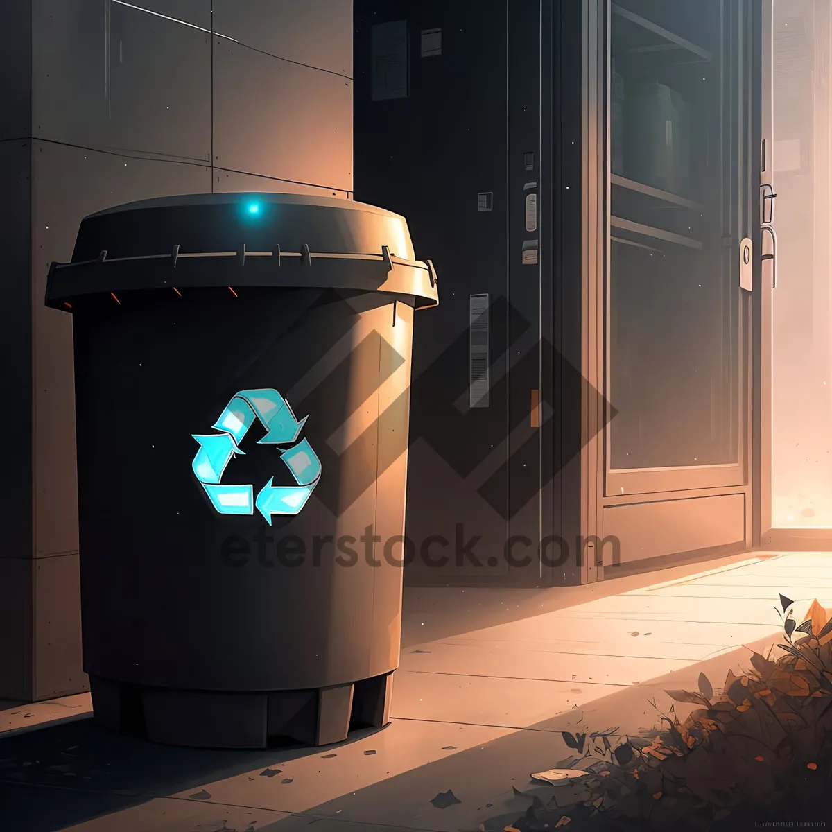 Picture of Container for Disposal: Ashcan and Bin