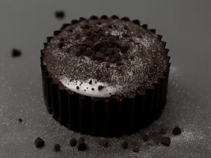 Delicious Gourmet Chocolate Cupcake with Cream Icing