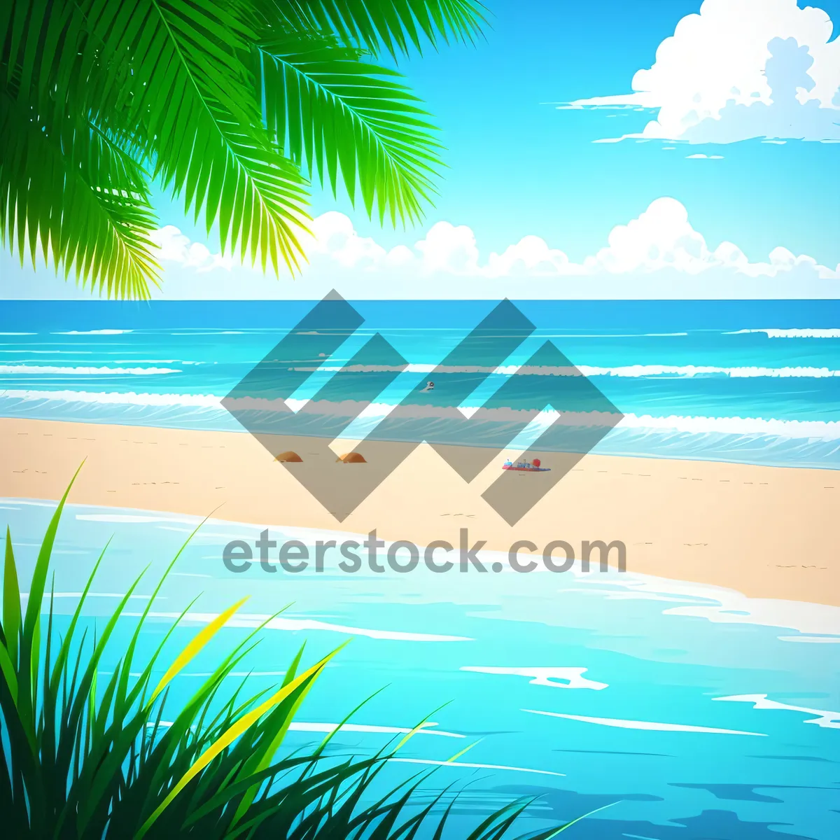 Picture of Paradise Beach Retreat: Blissful Ocean Waves and Sunny Sands