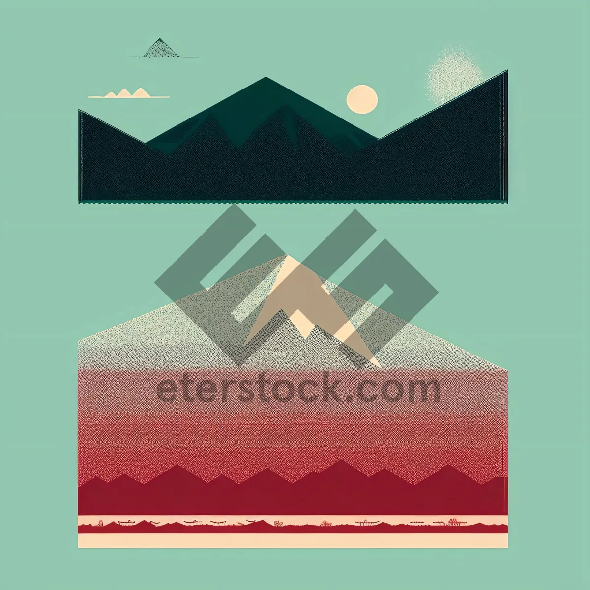 Picture of Symbolic Pyramid Card Sign - A Powerful Image of Mystical Visualization