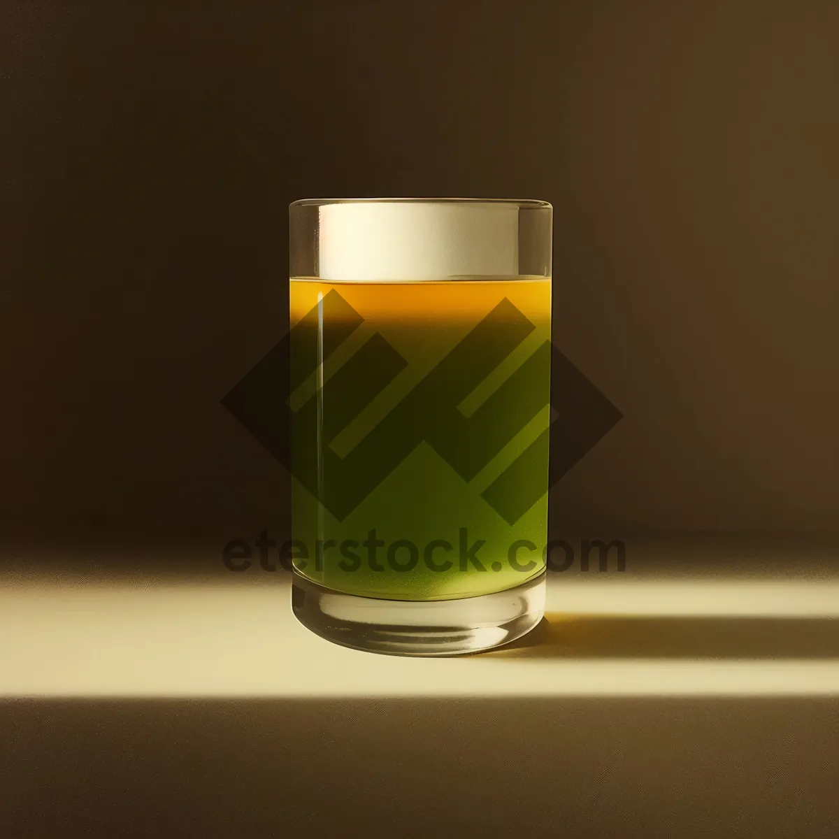 Picture of Refreshing Morning Tea in Golden Glass