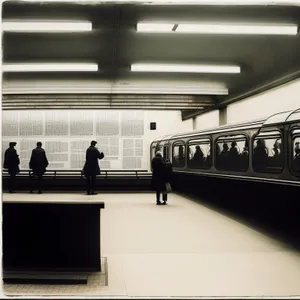 Modern Urban Train Station Interior