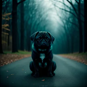 Adorable Pug Puppy - Cute Wrinkly Bulldog Friend