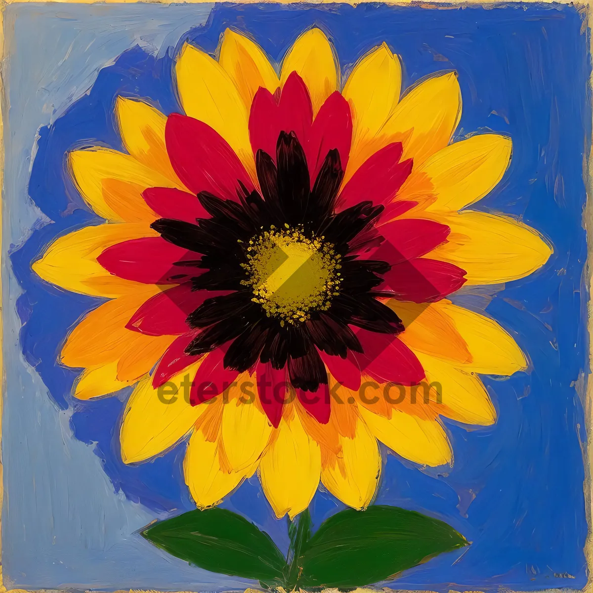 Picture of Vibrant Sunflower Blossom in Sunny Garden