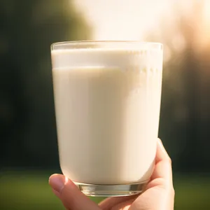 Refreshing Eggnog Punch in a Glass