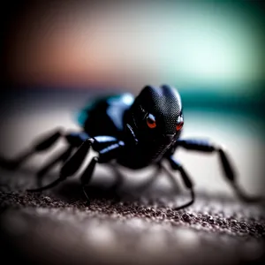 Black Widow Spider - Arachnid Insect Close-Up