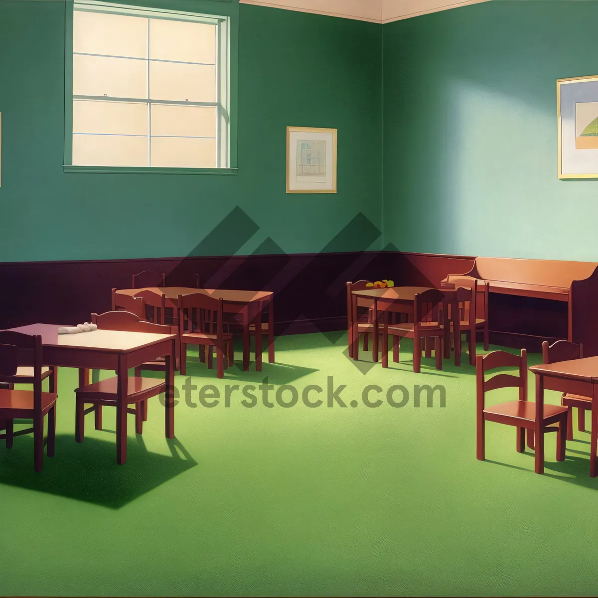 Picture of Modern Interior with Stylish Furniture and Wooden Floor