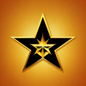 Stunning 3D Star Design Graphic Icon