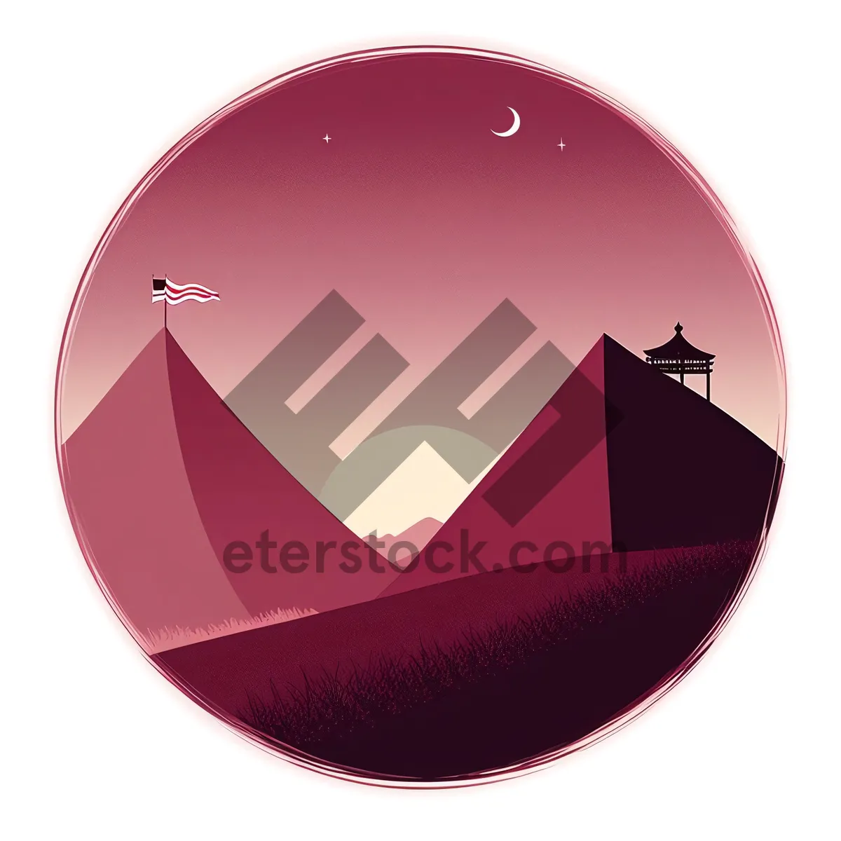 Picture of Globe Icon: Round Shiny World Symbol