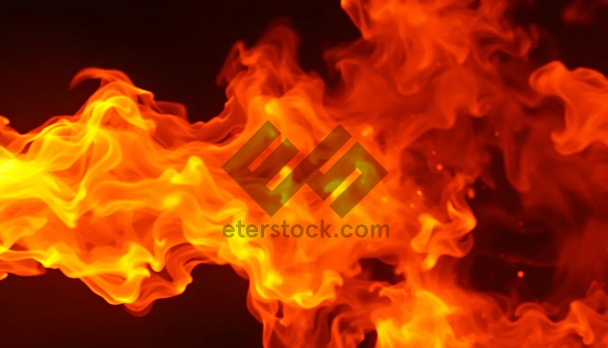 Picture of Fiery black and orange flame design