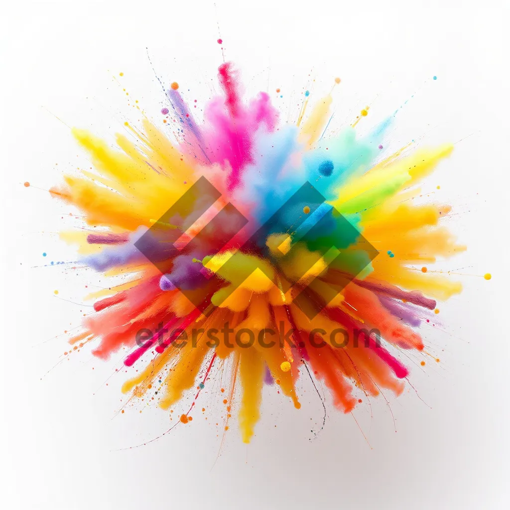 Picture of Colorful Floral Frame for Summer Card Design