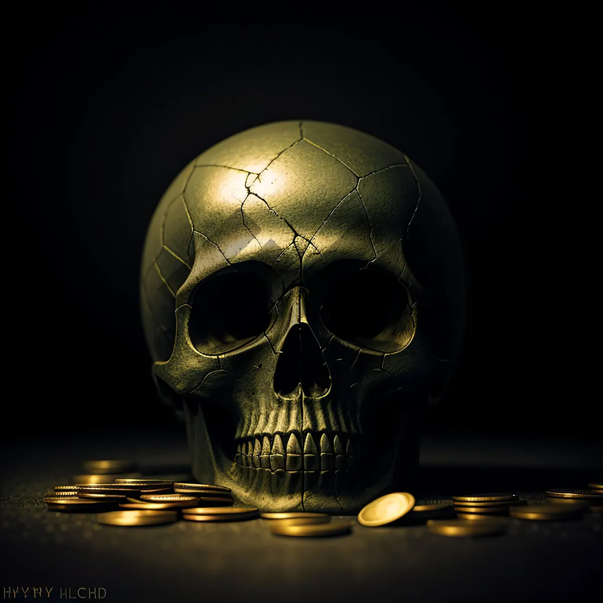 Picture of Sinister Skull: Menacing Pirate Skeleton Head