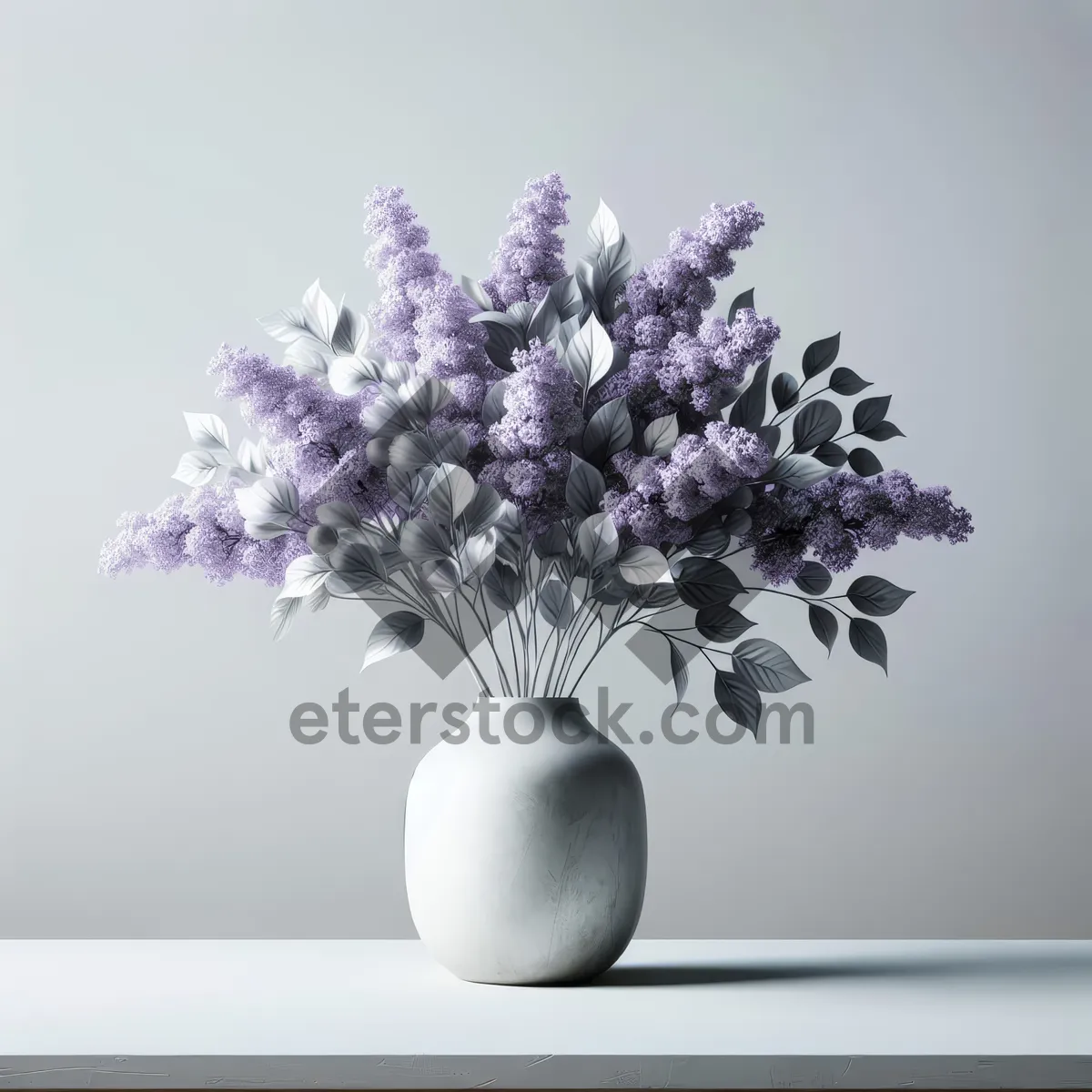 Picture of Lilacs and Silver Leaf Bouquet