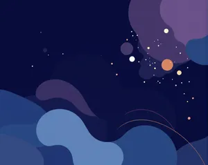 Abstract Moonlight Graphic Art Wallpaper