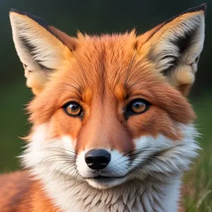 Cute Corgi Dog with Fox-like Fur