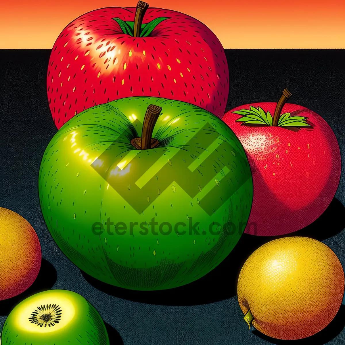 Picture of Juicy Granny Smith Apple - Fresh and Nutritious Fruit