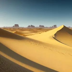 Vibrant Desert Dunes under Moroccan Sun