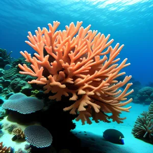 Vibrant Underwater Reef With Colorful Marine Life