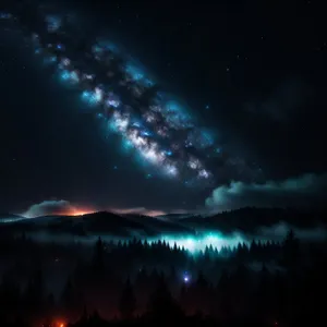 Celestial Night Sky Galaxy Wallpaper