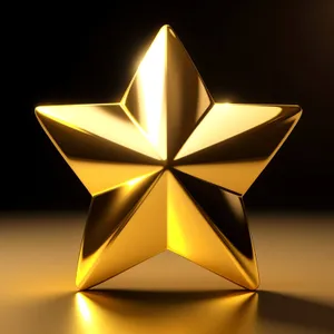 Shiny 3D Gem Icon with Pyramid Shape