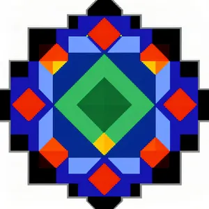 Colorful 3D Mosaic Cubes Tiles - Modern Graphic Art