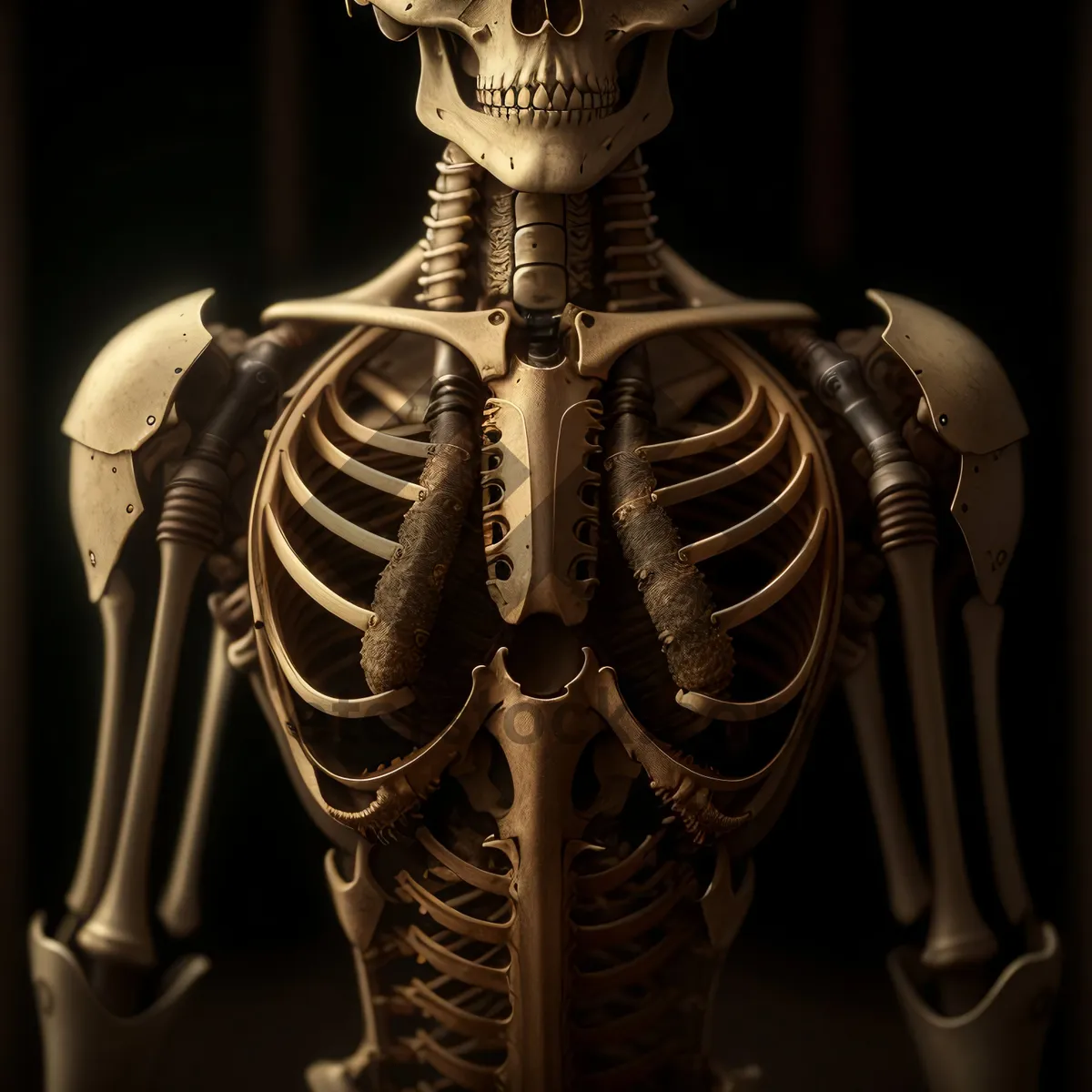 Picture of Anatomical Skeleton Sculpture - 3D X-ray Image