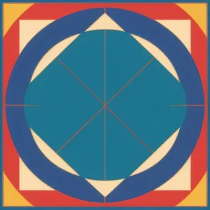 Symbolic Round Graphic Button Design