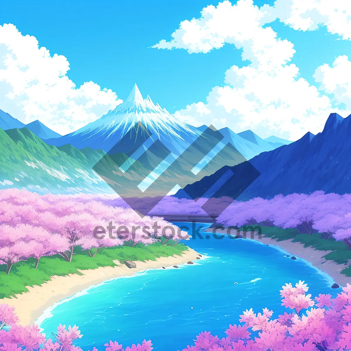 Picture of Vibrant Earth: Majestic land, soaring mountains, and endless skies.