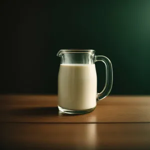 Hot Coffee in Ceramic Mug with Saucer