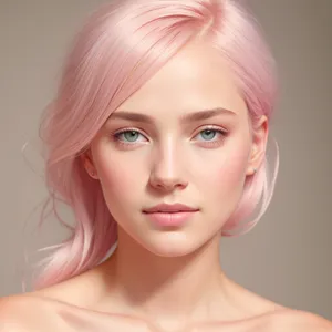 Radiant Beauty: Closeup Portrait of a Gorgeous Blond Lady