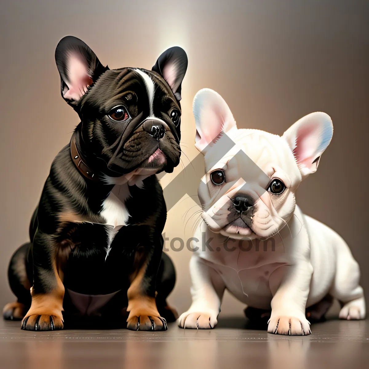 Picture of Endearing Bulldog Puppy with an Adorable Wrinkled Face