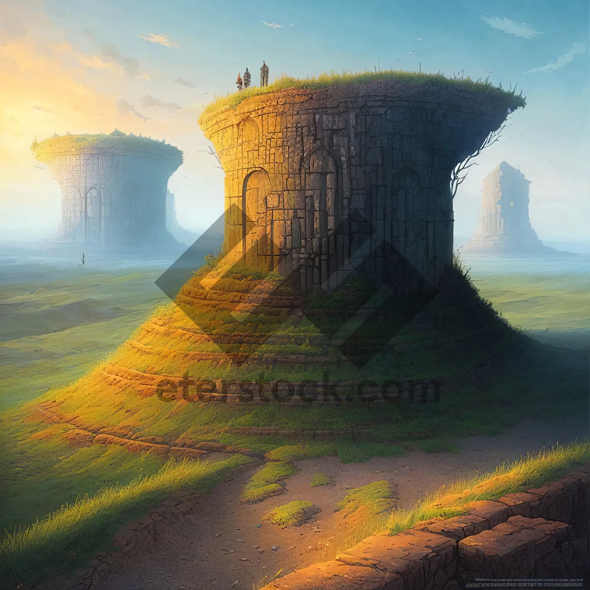 Picture of Medieval Fortress Tower: Stone Structure With Cooling System