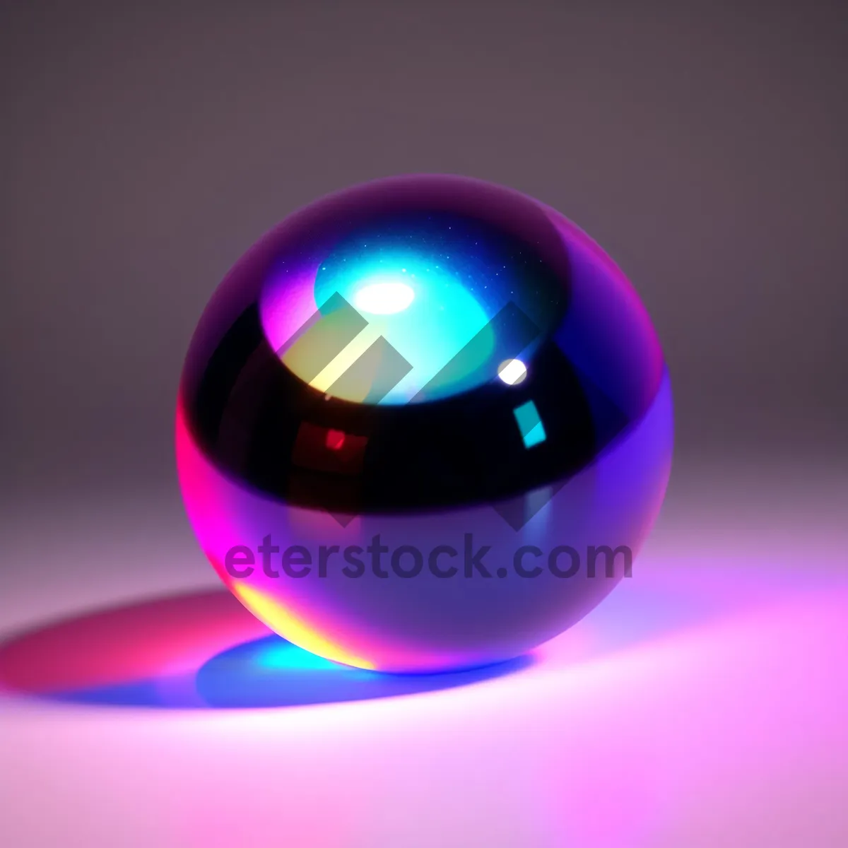 Picture of Shiny Glass Button Icon with 3D Reflection